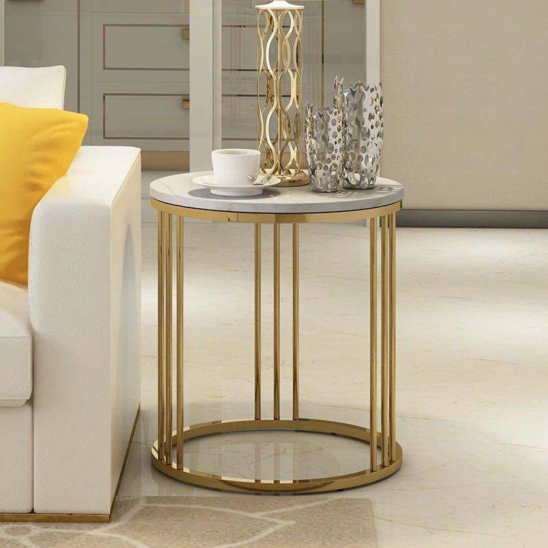 طاولة مستديرة ذهبية جديدة-ST0163