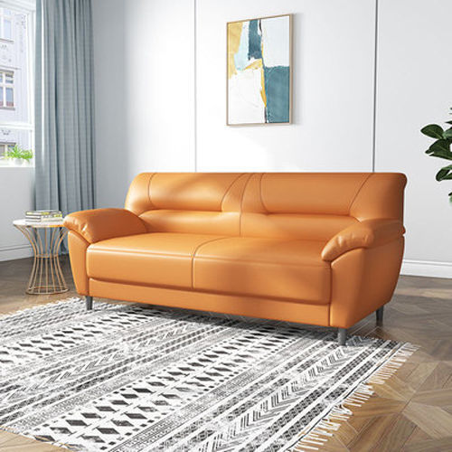 كنبة ثنائية جلد تصميم فاخر-SS188