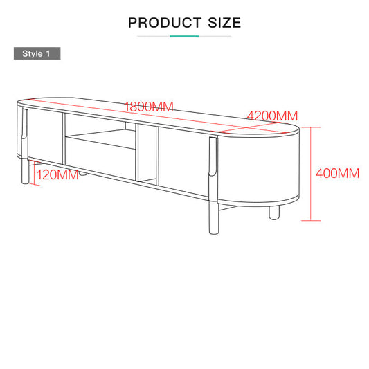 ترابيزة تلفزيون 180×42 سم-TVU028