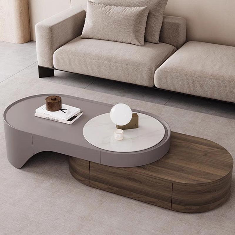 طاولة تلفزيون مع طاولة قهوة تصميم عصرى-CT020