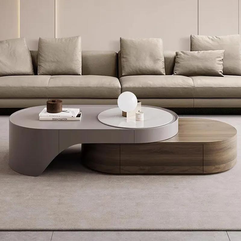 طاولة تلفزيون مع طاولة قهوة تصميم عصرى-CT020