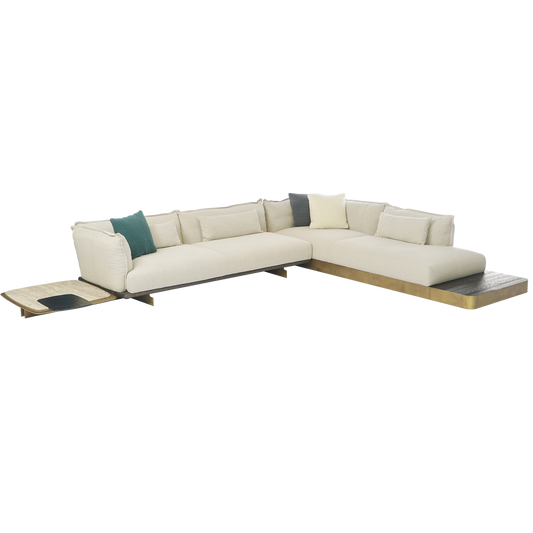 New005-أريكة ستراتوس من خشب المتين الطبيعي