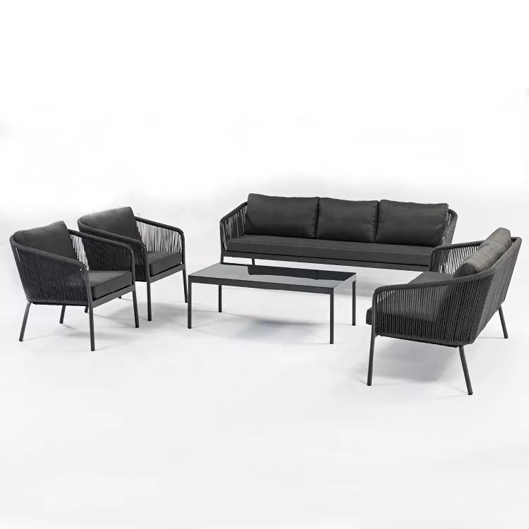 طقم خارجى كنبه 3 مقعد وكنبه 2 مقعد و2 كرسى وترابيزه-PSH214