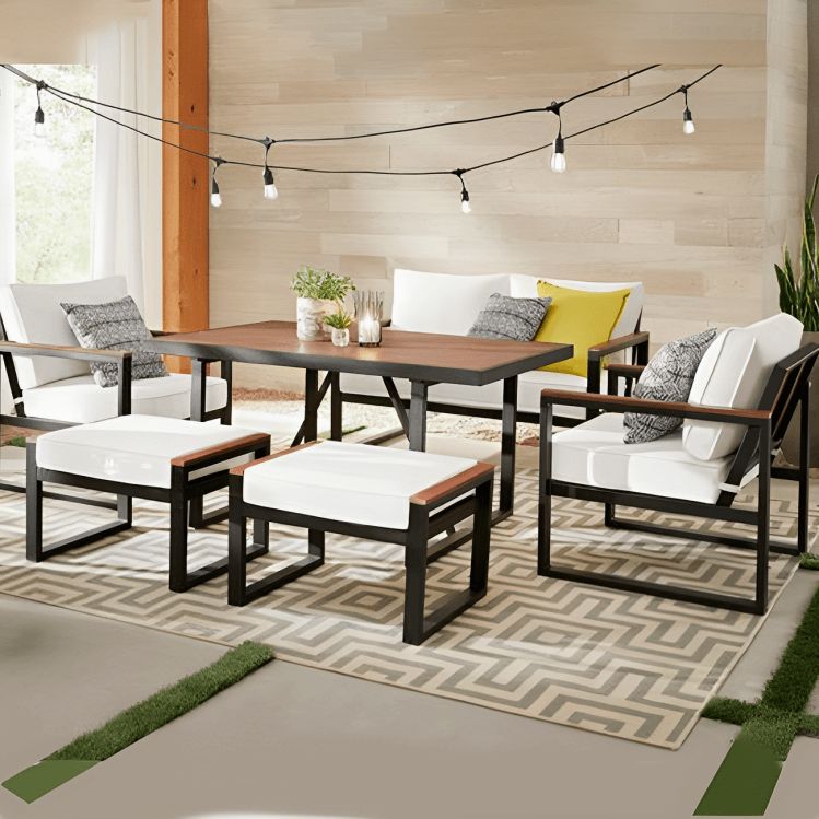 طقم خارجى كنبه 2 مقعد و2 كرسى وترابيزه و2بوف-PSH230