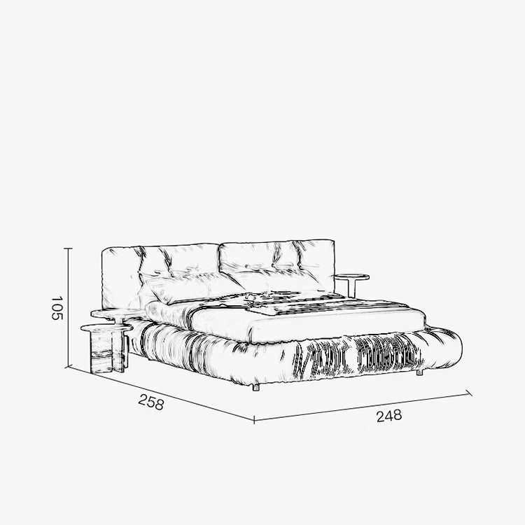 سرير - مقاسات متعددة -BD231