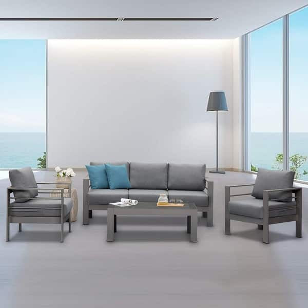 طقم خارجى كنبه 3 مقعد و2 كرسى وترابيزه-PSH233