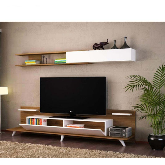 ترابيزة تليفزيون مع رف حائط-TVU95