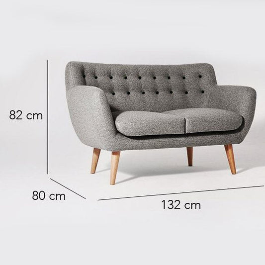 كنبة استقبال كابتونية رمادي-SS176