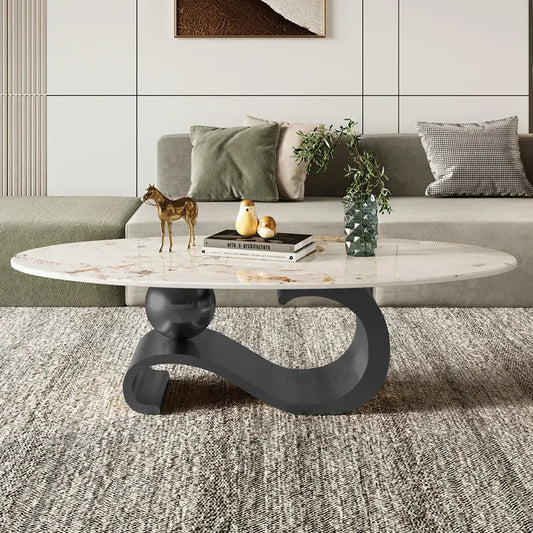 طاولة قهوة رخامية بتصميم عصري CT0152