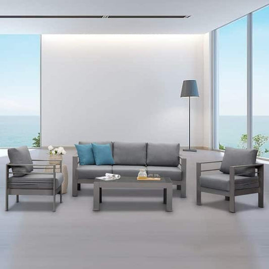 طقم خارجى كنبه 3 مقعد و2 كرسى وترابيزه-PSH233