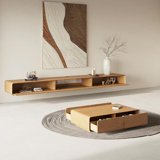 طاولة تلفزيون مع طاولة قهوة تصميم عصري-CT021